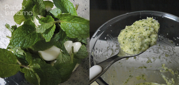mint and garlic