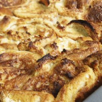 baked french toast fresh out of the oven