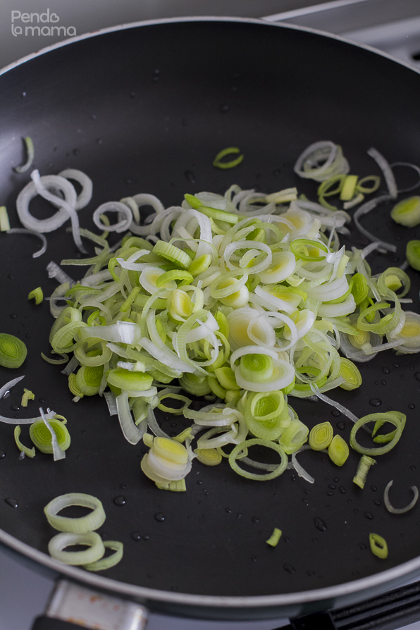 then place in a large bowl f water to wash. Swirl around with fingers so that any dirt/soil will loosen and sink to bottom. Don't need to do this for long, just 30 seconds. Then lift out with fingers, shake to remove excess water and place in pan