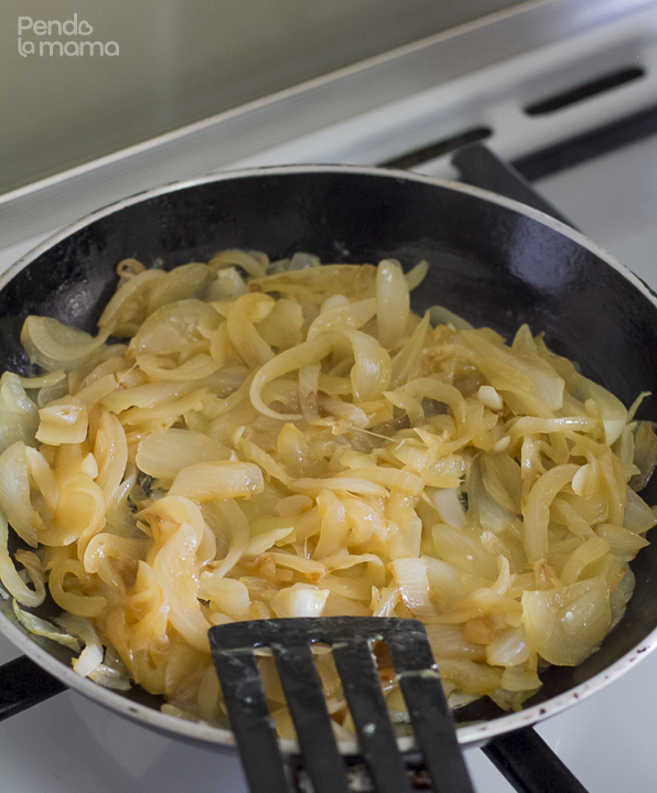 heat should be very low, stir about every minute or so, or often enough for the onions not to stick