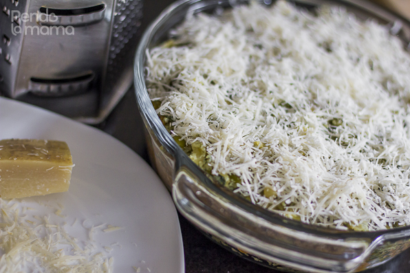 then top it up with fresly grated cheese, parmesan cheese if you have it.!